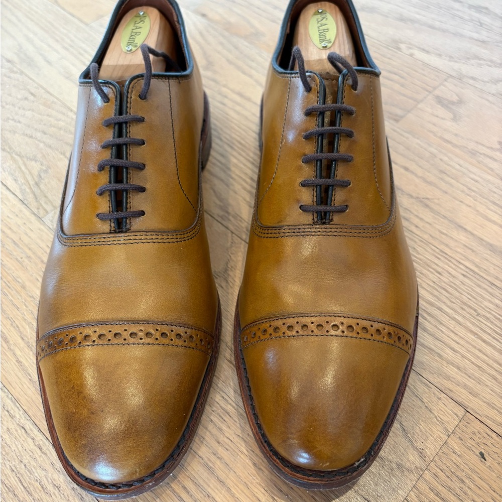 Fifth Avenue Cap-toe Oxford Dress Shoe Walnut Brown Leather